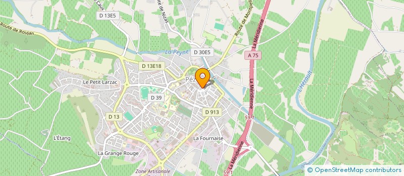 localisation de l'entreprise MADAME VALERIE ARRAUZAU à PEZENAS