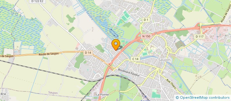 localisation de l'entreprise MADAME VALERIE ARRIVE  SAUJON