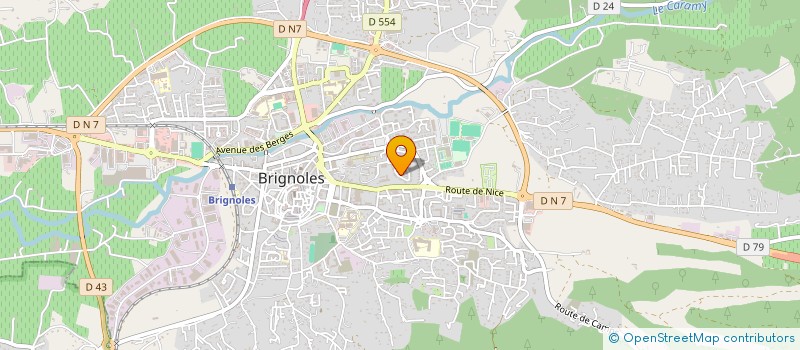 localisation de l'entreprise MADAME VALERIE ASCHBACHER à BRIGNOLES