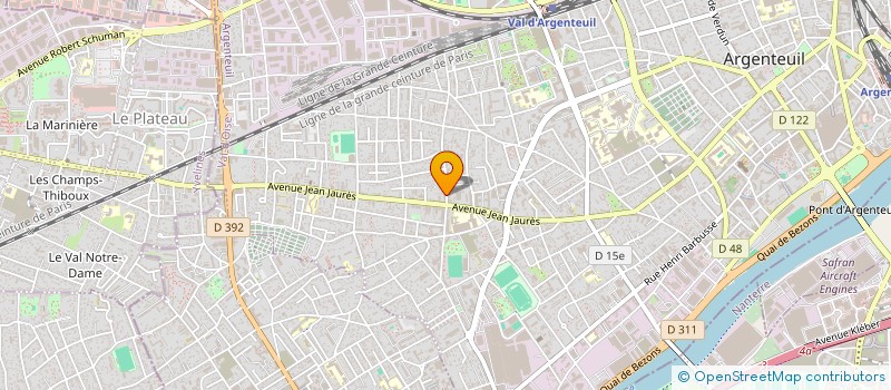 localisation de l'entreprise MADAME VALERIE ATADEGNON  ARGENTEUIL