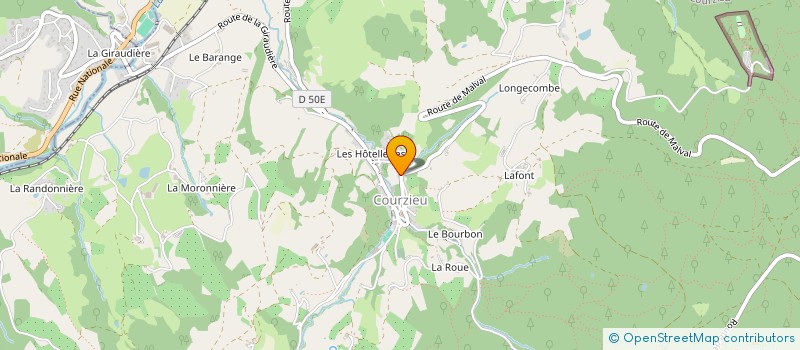 localisation de l'entreprise MADAME VALERIE ATIENZA  COURZIEU