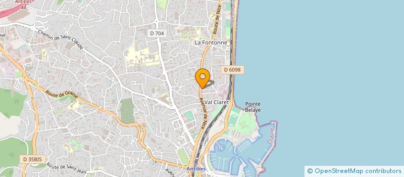 localisation de l'entreprise MADAME VALERIE AUBERTIN à ANTIBES