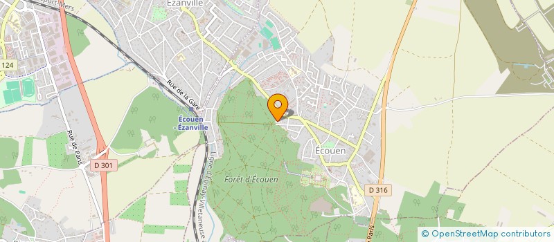 localisation de l'entreprise MADAME VALERIE AUBIN  ECOUEN