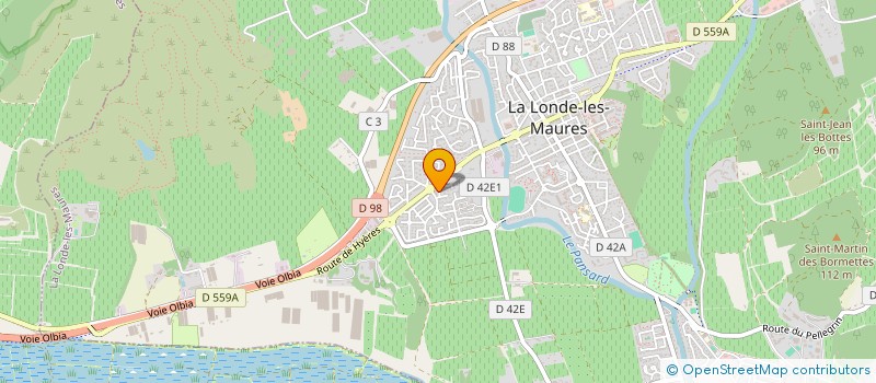 localisation de l'entreprise MADAME VALERIE AUBRY à LA LONDE-LES-MAURES