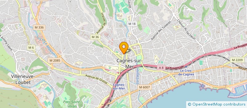 localisation de l'entreprise MADAME VALERIE AUCLERT à CAGNES-SUR-MER