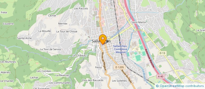 localisation de l'entreprise MADAME VALERIE AUDOUIN à SALLANCHES