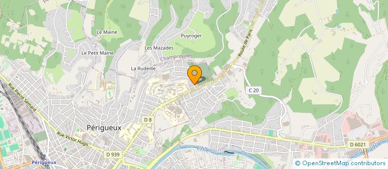 localisation de l'entreprise MADAME VALERIE AUDUSSEAU  PERIGUEUX