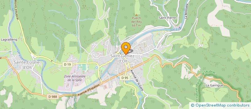 localisation de l'entreprise MADAME VALERIE AUGUY  SAINT GENIEZ D'OLT ET D'AUBRAC