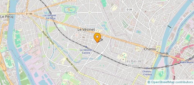 localisation de l'entreprise MADAME VALERIE AURIEL à LE VESINET