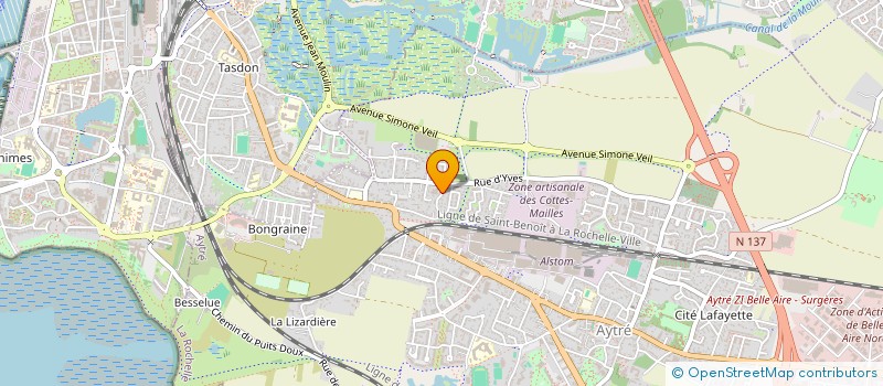 localisation de l'entreprise MADAME VALERIE AUVINET  AYTRE