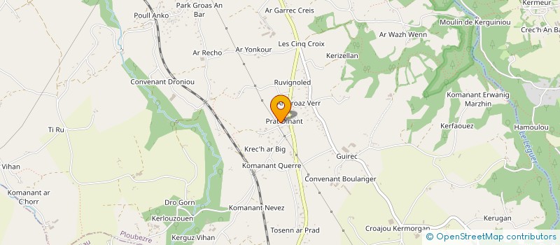 localisation de l'entreprise MADAME VALERIE AZIMI  PLOUBEZRE