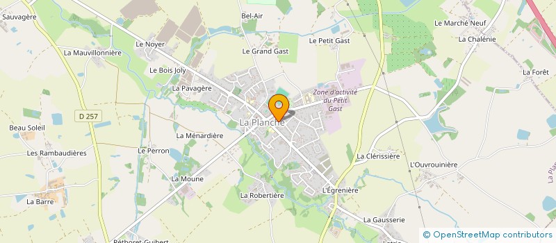 localisation de l'entreprise MADAME VALERIE AZZOLA  LA PLANCHE