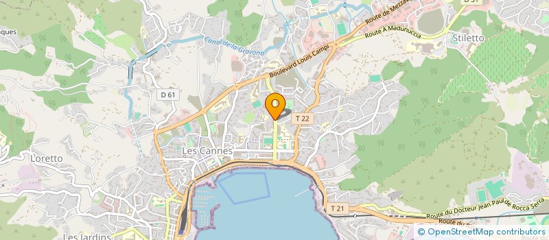 localisation de l'entreprise MADAME VALERIE BACHMANN  AJACCIO