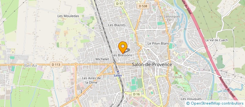 localisation de l'entreprise MADAME VALERIE BAILLET  SALON-DE-PROVENCE