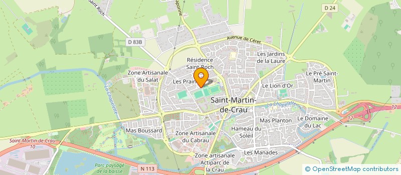 localisation de l'entreprise MADAME VALERIE BAILLIF  SAINT-MARTIN-DE-CRAU