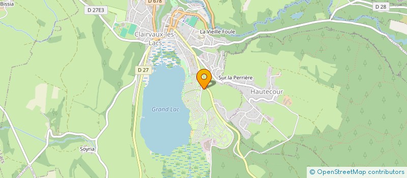 localisation de l'entreprise MADAME VALERIE BAILLY à CLAIRVAUX-LES-LACS