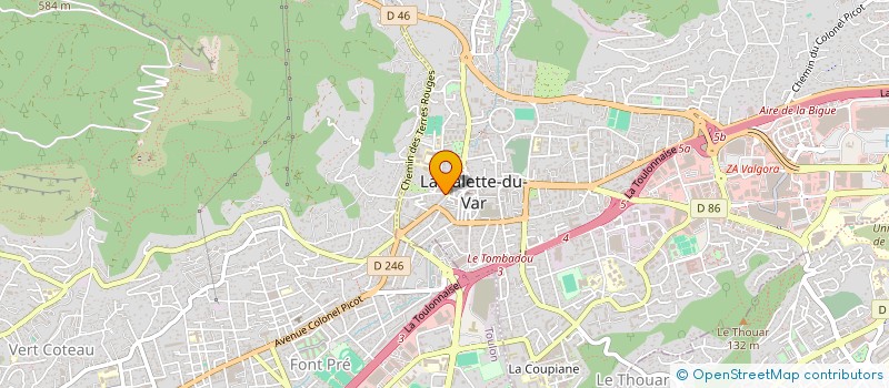 localisation de l'entreprise MADAME VALERIE BALEMBITS  LA VALETTE-DU-VAR