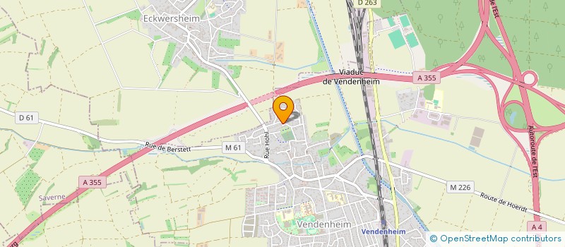 localisation de l'entreprise MADAME VALERIE BAPT  VENDENHEIM