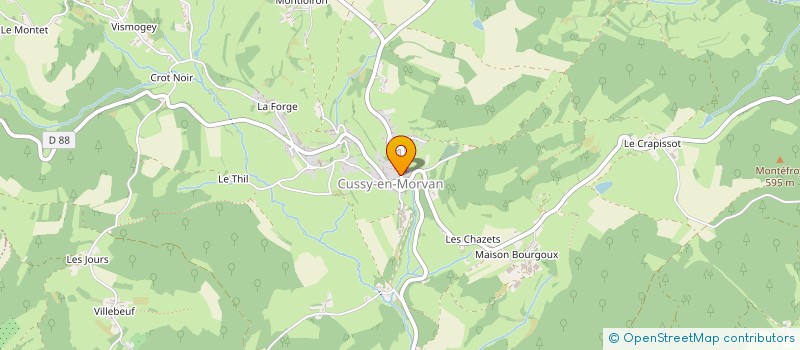 localisation de l'entreprise MADAME VALERIE BARBET  CUSSY-EN-MORVAN