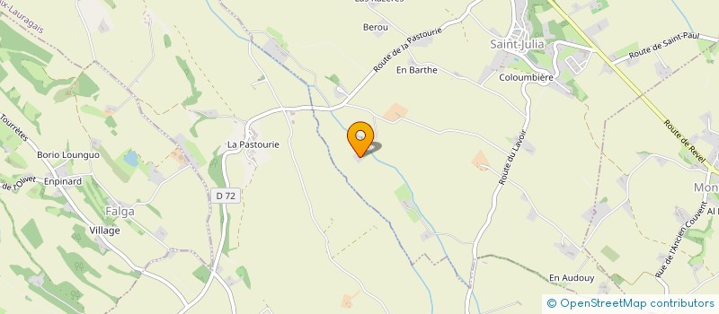 localisation de l'entreprise MADAME VALERIE BARBEZIER  ST FELIX LAURAGAIS