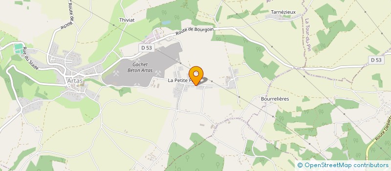 localisation de l'entreprise MADAME VALERIE BARET à ARTAS