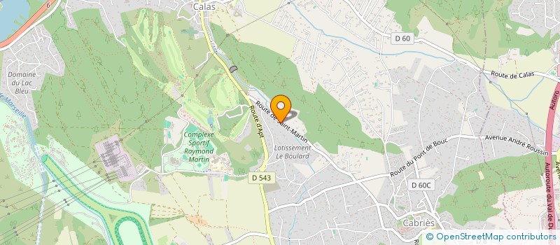 localisation de l'entreprise MADAME VALERIE BARONCINI  CABRIES