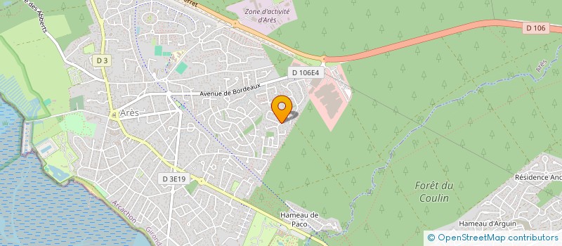 localisation de l'entreprise MADAME VALERIE BARONNET  ARES