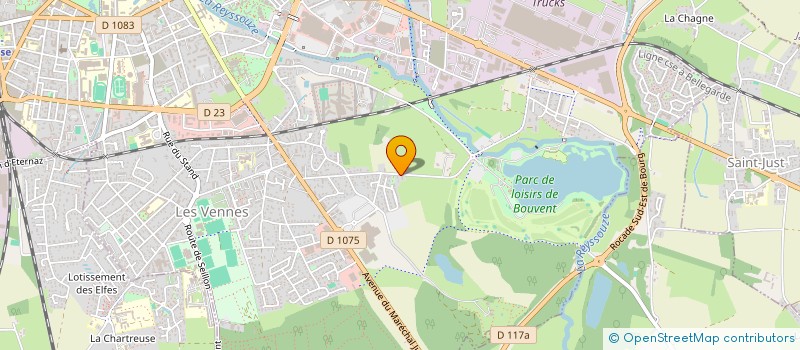 localisation de l'entreprise MADAME VALERIE BARRAL  BOURG-EN-BRESSE