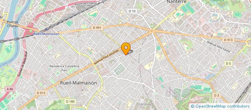 localisation de l'entreprise MADAME VALERIE BARRIAL à RUEIL-MALMAISON