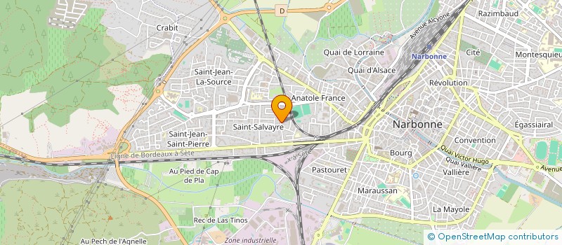 localisation de l'entreprise MADAME VALERIE BARTHE à NARBONNE