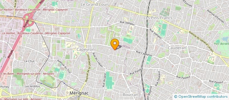 localisation de l'entreprise MADAME VALERIE BARTHE  MERIGNAC