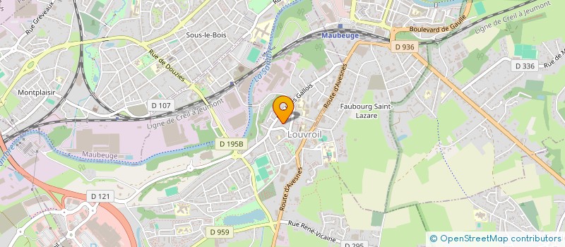 localisation de l'entreprise MADAME VALERIE BASTE  LOUVROIL