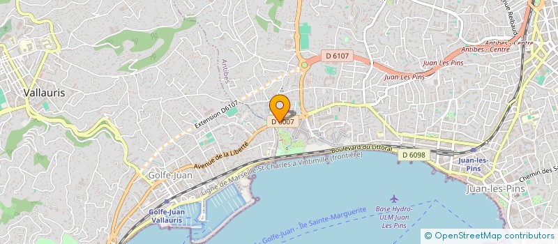 localisation de l'entreprise MADAME VALERIE BAUDET à ANTIBES