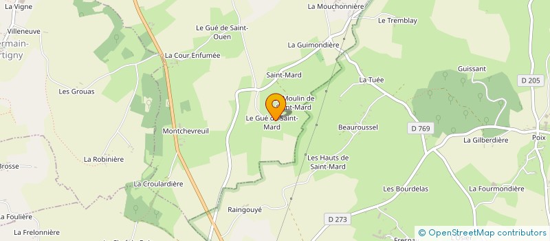 localisation de l'entreprise MADAME VALERIE BAUDRY à LA MESNIERE