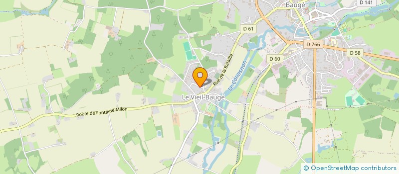 localisation de l'entreprise MADAME VALERIE BAUDRY  BAUGE-EN-ANJOU