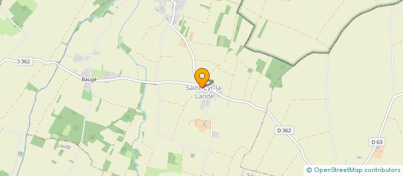 localisation de l'entreprise MADAME VALERIE BAUDU  SAINT-CYR-LA-LANDE