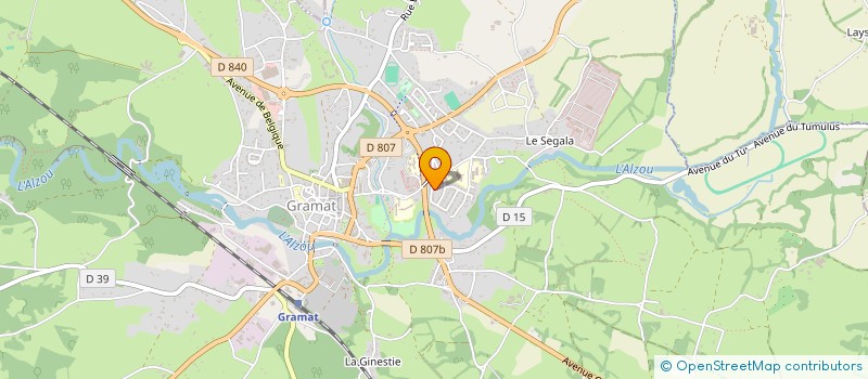 localisation de l'entreprise MADAME VALERIE BAUERT  GRAMAT