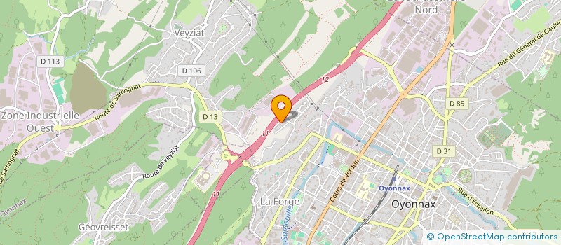 localisation de l'entreprise MADAME VALERIE BAULARD à OYONNAX