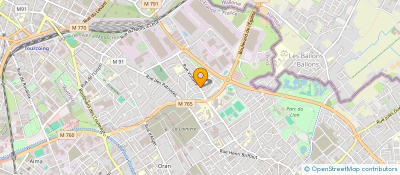 localisation de l'entreprise MADAME VALERIE BAUNIER  WATTRELOS