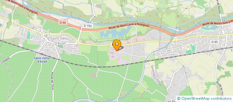 localisation de l'entreprise MADAME VALERIE BAZILLIER  SAINT-FELIU-D'AVALL