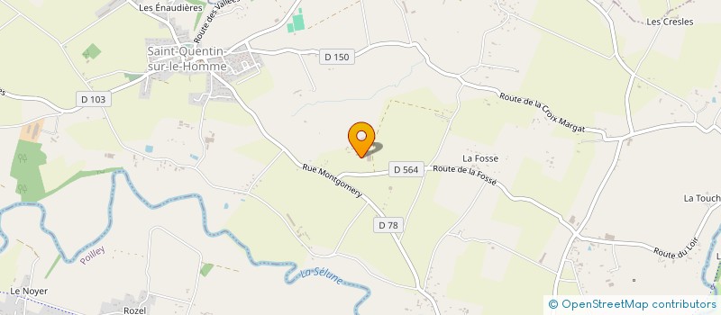 localisation de l'entreprise MADAME VALERIE BAZIRE  SAINT-QUENTIN-SUR-LE-HOMME