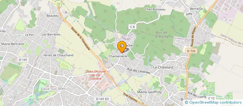 localisation de l'entreprise MADAME VALERIE BEAUCHAMP  VAUX-SUR-MER