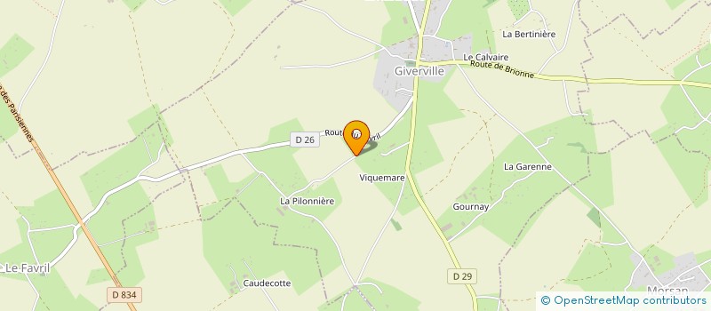 localisation de l'entreprise MADAME VALERIE BEAUDET  GIVERVILLE