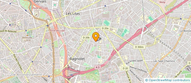 localisation de l'entreprise MADAME VALERIE BEAUMONT à BAGNOLET