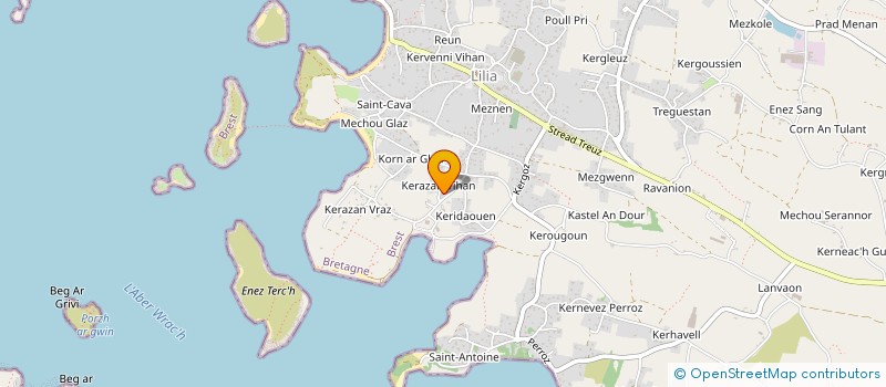 localisation de l'entreprise MADAME VALERIE BECQUART  PLOUGUERNEAU