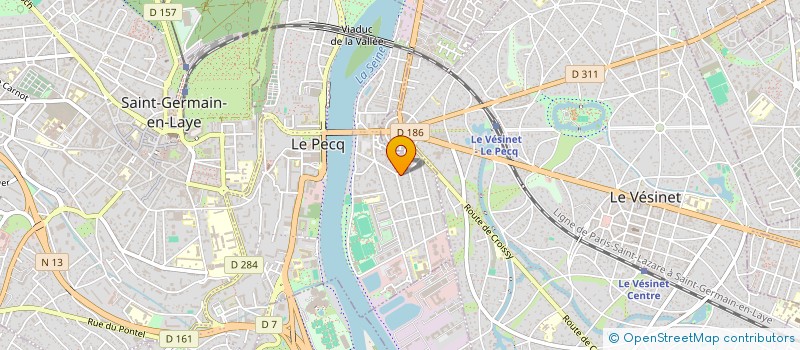 localisation de l'entreprise MADAME VALERIE BEDNARSKI  LE PECQ