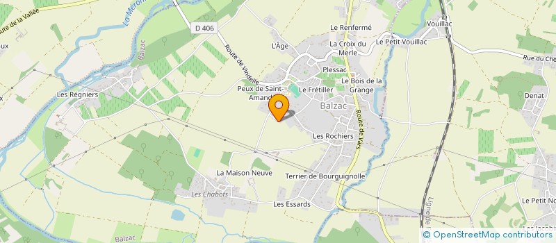 localisation de l'entreprise MADAME VALERIE BEDON à BALZAC