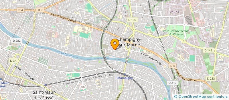 localisation de l'entreprise MADAME VALERIE BEGASSE à CHAMPIGNY-SUR-MARNE