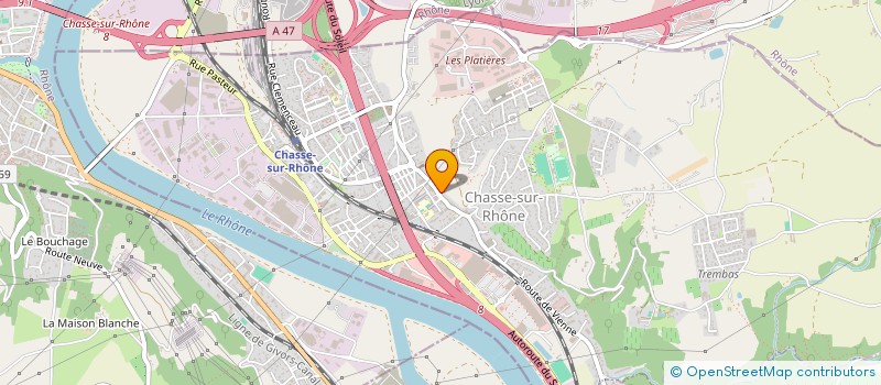 localisation de l'entreprise MADAME VALERIE BELLANGEON à CHASSE-SUR-RHONE