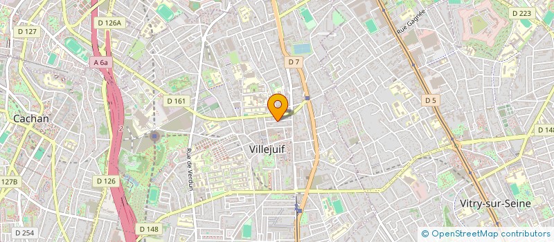 localisation de l'entreprise MADAME VALERIE BENABOU  VILLEJUIF